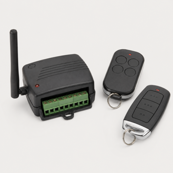 Garage door remotes and receiver